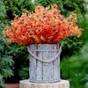 10Pcs Artificial Fall Plants Plastic Fake Eucalyptus Shrubs Outdoor Plant for Garden Home Autumn Decoration Festival Party Decor