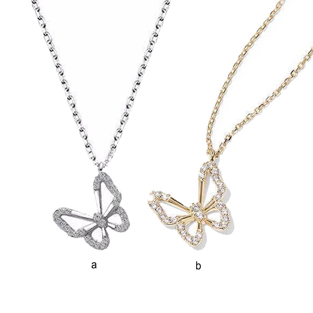 Ladies Necklace Rhinestone Crystal Bowknot Pendant Anniversary Festival Party Engagement Date Work Jewelry for Girls