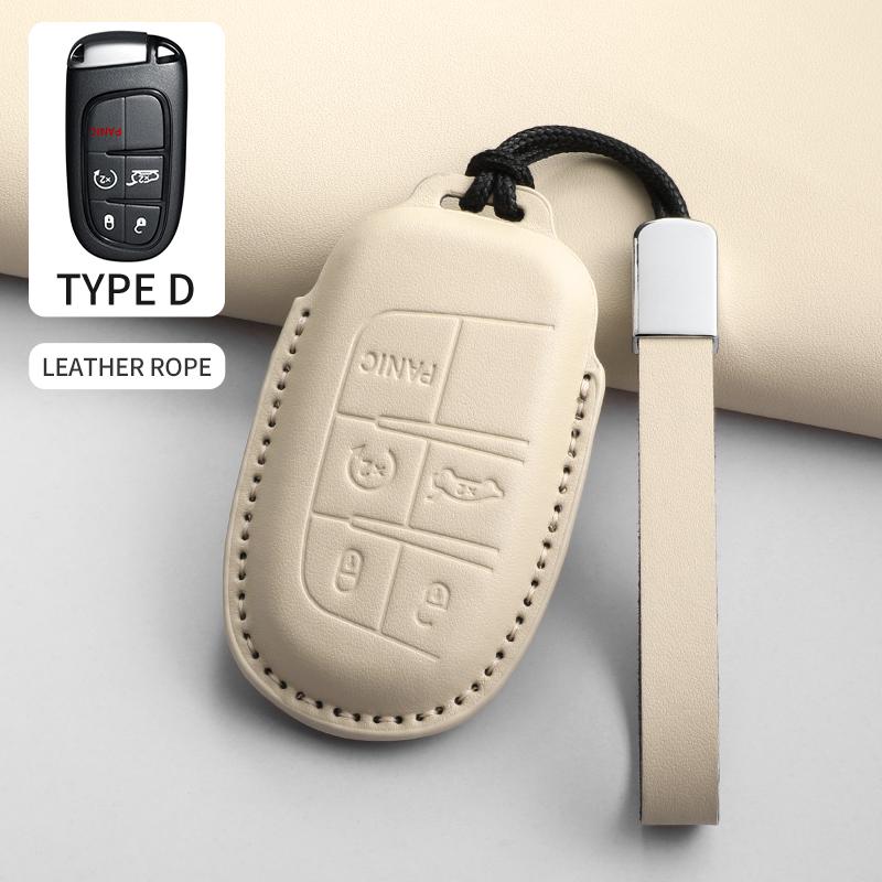 Car Key Case Cover Shell for Jeep Chrysler 300 200 Cherokee Wrangler Compass Renegade Fiat 500X Car Remote Key Shell Accessories