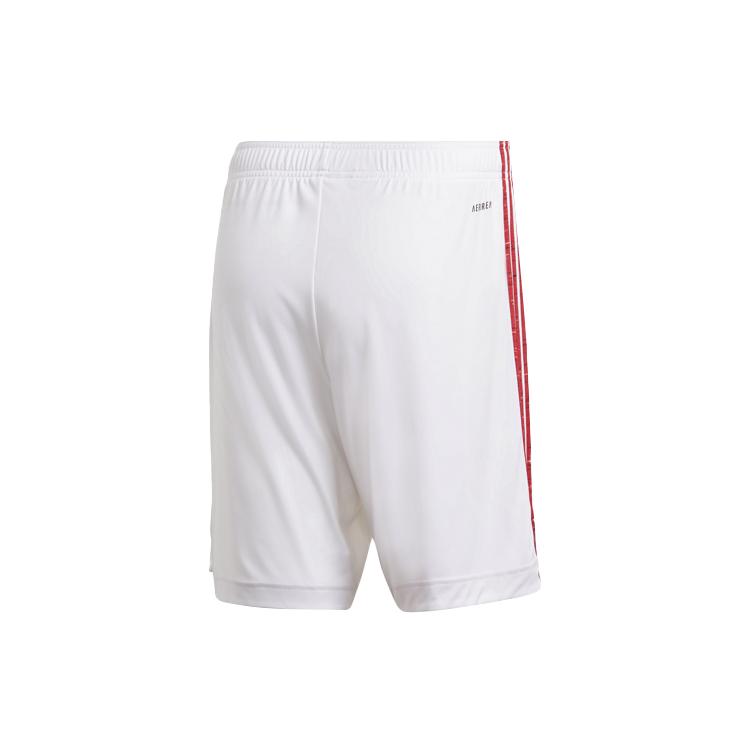 adidas Manchester United Soccer Bottoms Men's White Moderate Sports Shorts FM4289