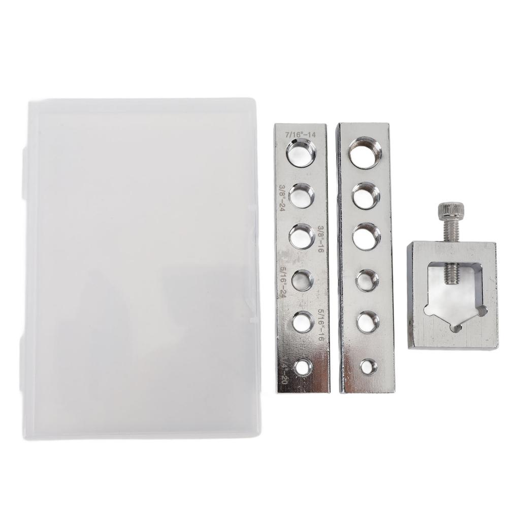 Safety Wire Drill Guide Set Carbon Steel High Hardness Metric Bolt Drill Jig Tool Safety Drill