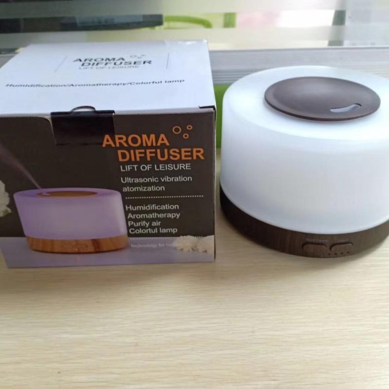 700ML Ultrasonic Aroma Diffuser Remote Control Humidifier with 7 Color LED Light for Home Office Bedroom Use
