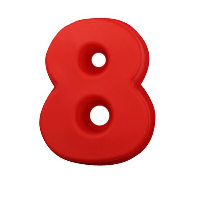 

1 шт. 0-9 номеров, силиконовая форма для торта, инструменты для украшения торта, сделай сам, день рождения, свадьба, юбилей, дизайн торта, формы для выпечки, кондитерские инструменты 8 красный
