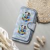 Cute Panda Print Long Wallet PU Leather Multi Card Holder Casual Women Fashion Purse