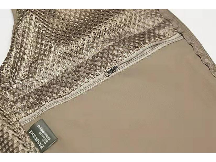 Herren Übergröße Multi-Taschen Mesh Angelweste - Outdoor Sommerbekleidung