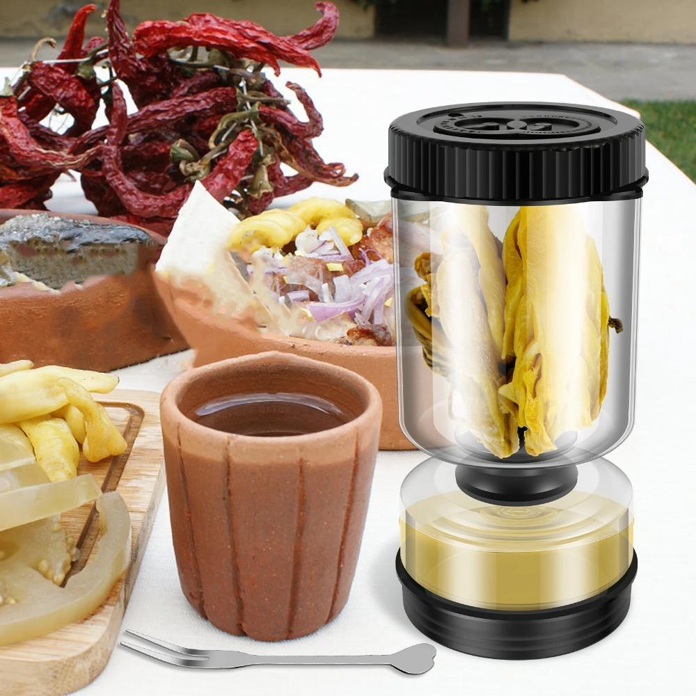 Perforated Pickle Olive Container Hourglass Shape Vegetable Dehydrator Jar Canned Fruit