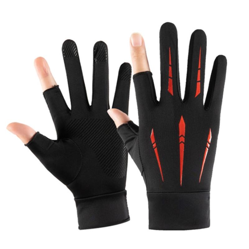 Summer Sun-proof Gloves Skin-friendly Nylon Gloves for Teens Cycling Hiking