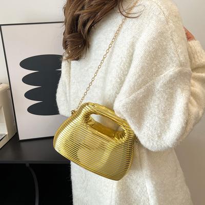 Korean Version of Exquisite Acrylic Glossy Women's Chain Dinner Bag, New Fashion Shoulder Messenger Bag