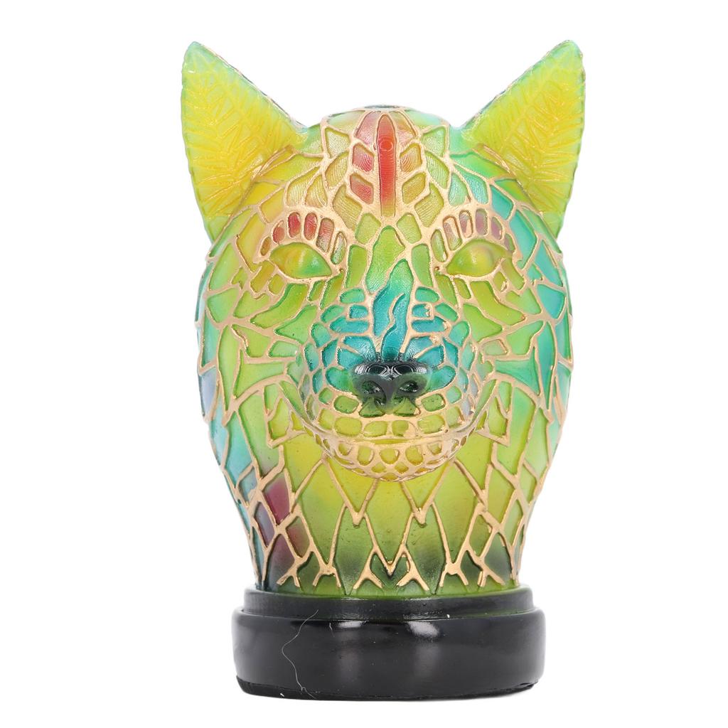 Animal Desk Lamp Wolf Shape Resin Vintage USB 5V LED Night Light for Home Bedroom Office Decoration