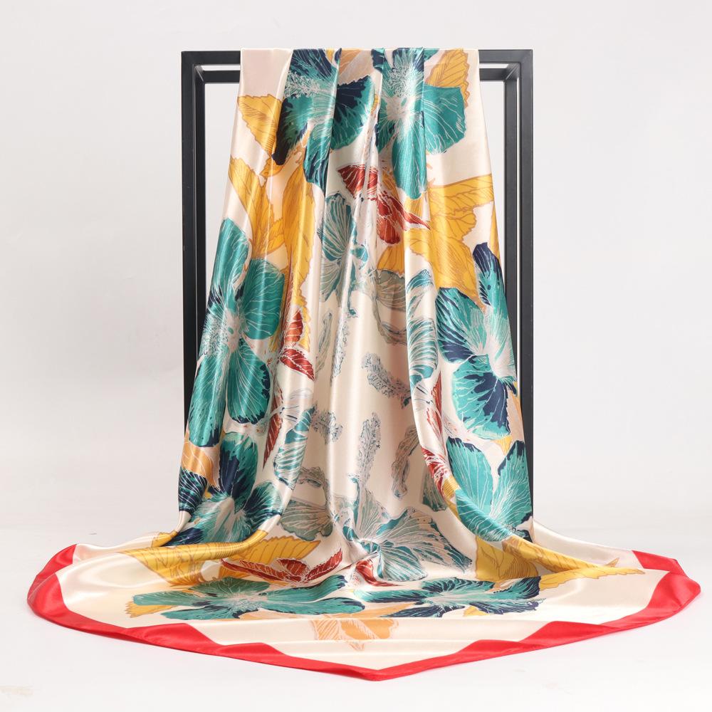 Hochwertige, luxuriöse Seidenschals, Stirnband, Schals, Halstuch für Damen, Ketten-Seidenschal, dekorativer Schal für Damen