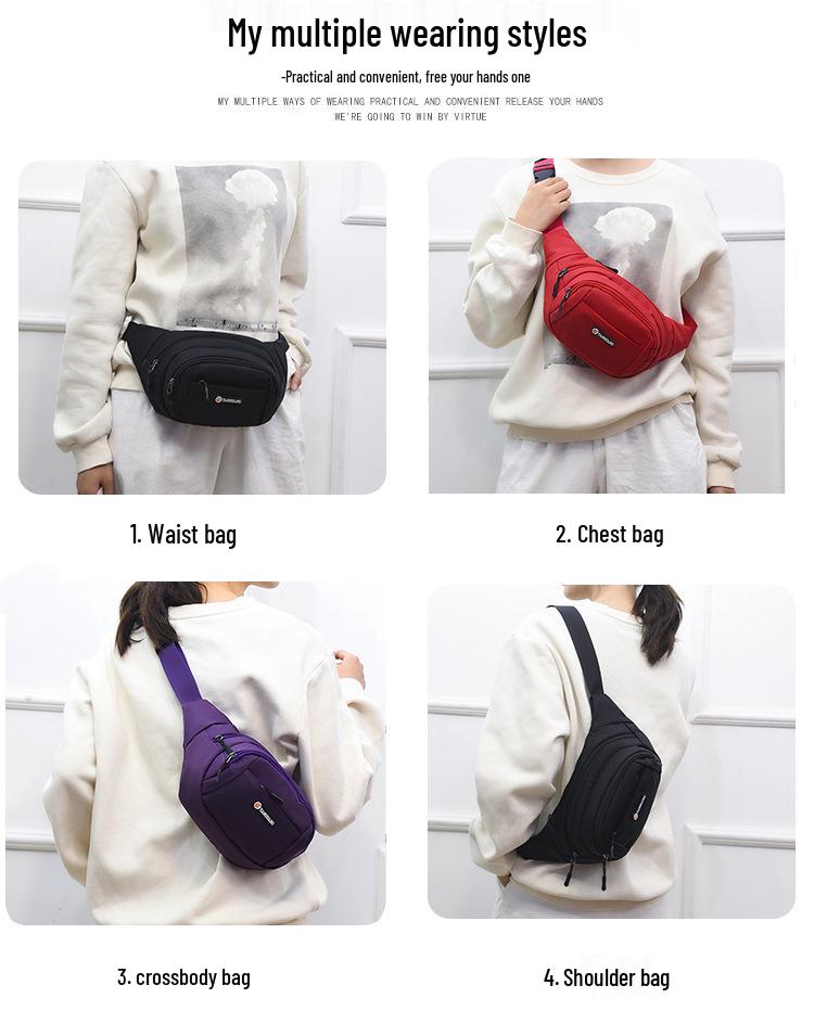 Multi-functional Mobile Phone Waist Bag for Outdoor Sports, Running, Hiking, Cycling & Business - Large Capacity