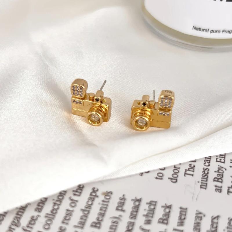 Kamera-Ohrringe mit Diamanten: Stilvoller, Luxuriöser, Innovativer Nischenschmuck