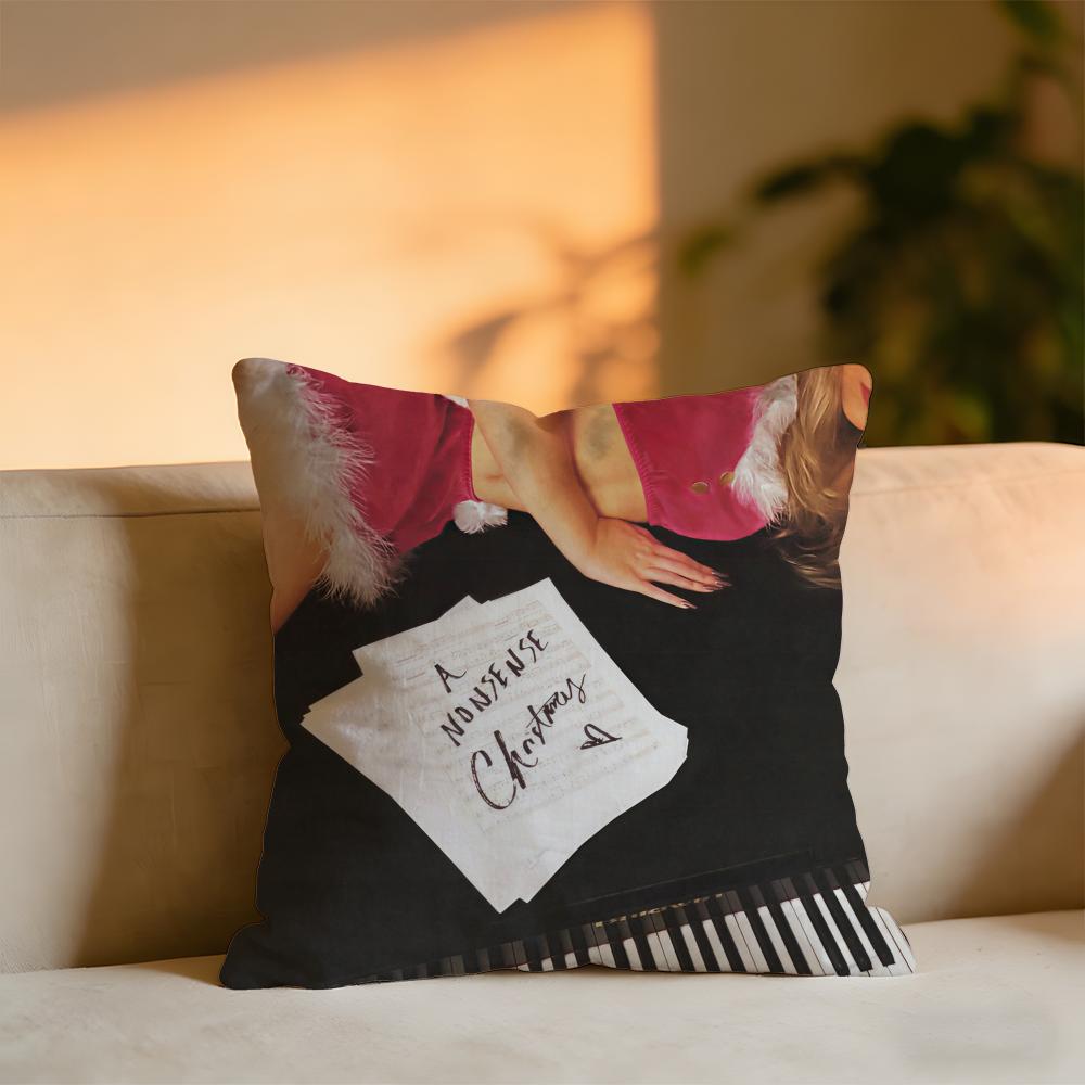 Sabrina Carpenter Album Cushion Cover Cozy Velvet Throw PillowSoft Warm Cushion For Sofa Bed