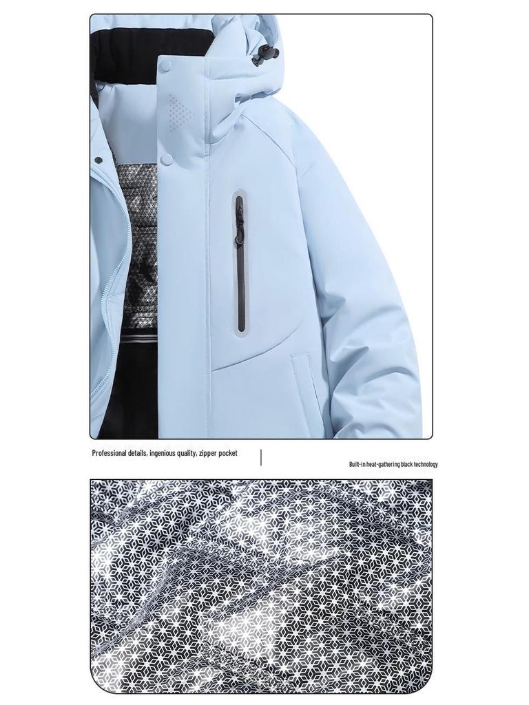 Men's Graphene Thickened Winter Hooded Jacket - Versatile, Warm, and Stylish