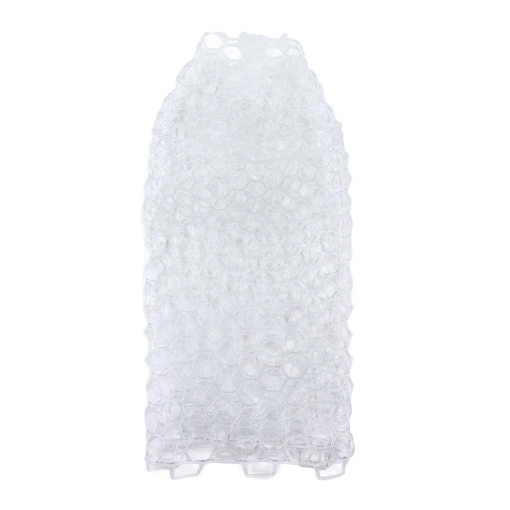 Fly Fishing Landing Net Clear White Soft Rubber Mesh for Trout Catch and Release for Fishman 32cm