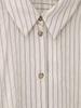 Spring 2025 Women's European & American Style Striped Short Sleeve Shirt with Casual Long Pants
