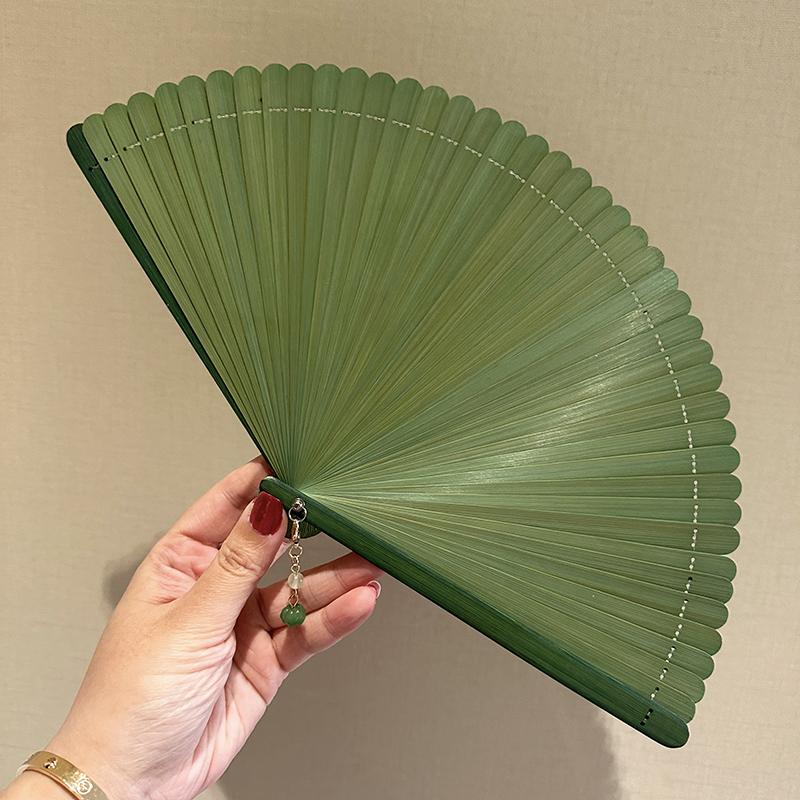 

Bamboo Folding Fan Chinese Folding Fan Ornament Clothing Decoration Accessories Household Folding Fan Dance Performance Props
