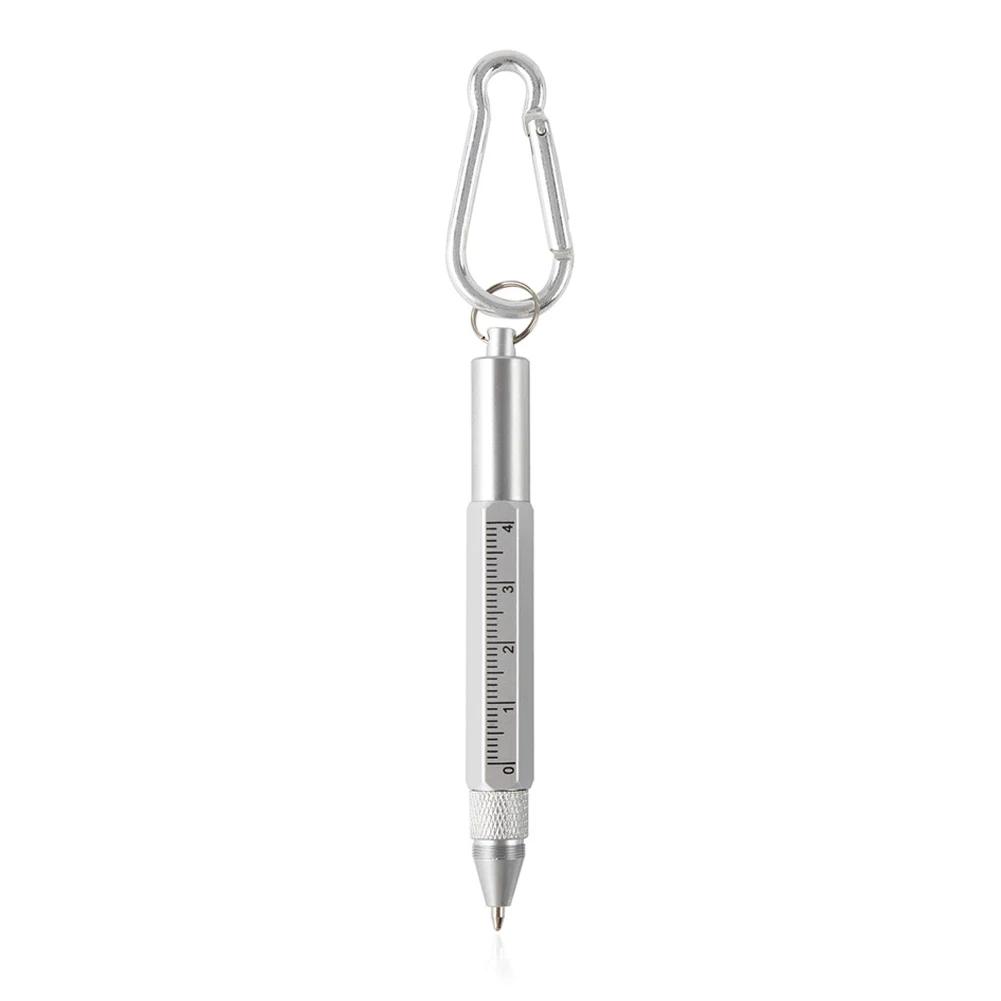 Mini Multifunction Ballpoint Pen Stylus 6 In 1 Metal Screwdriver Touch Screen Tool Pen Small Scale Keychain Pens Gift Accessory
