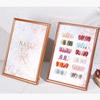 Nail Art Color Chart Display Board Stand Nail Tip Gel Polish Color Display Card Frame