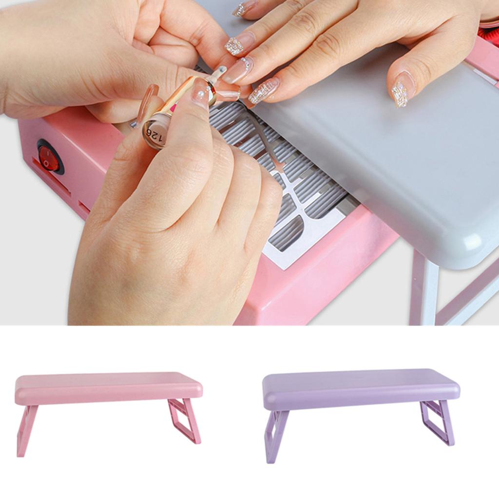 Folding Nail Hand Manicure Rest Arm Stand Pillow Cushion Holder Table Desk Armrest Support Polish Tool Practice Salon