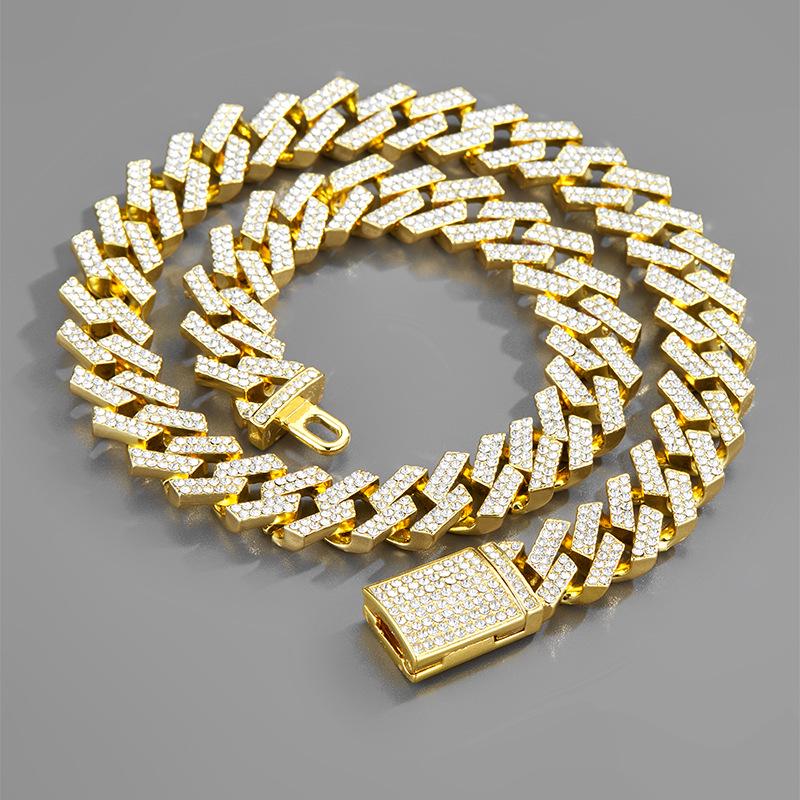 Men's 13mm Zircon-Studded Hip Hop Miami Necklace