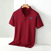 Men's  Summer POLO T-shirt Casual Cotton Breathable Top Stand Up Neck Short Sleeve Korean Comfortable T-shirt