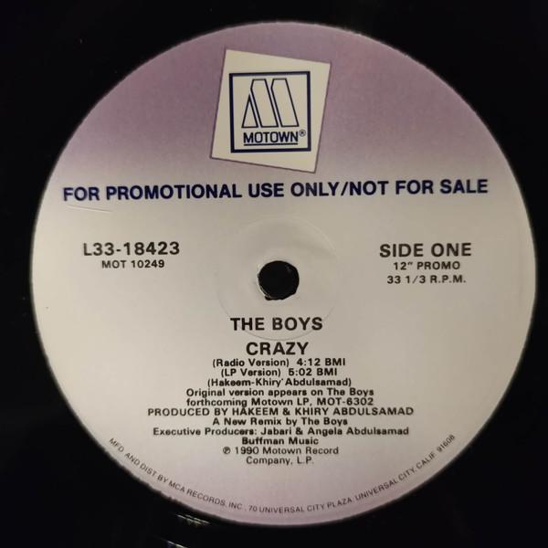 

12inch Record BOYS Crazy L3318423 Motown 1990 US Rap HipHopRB Used