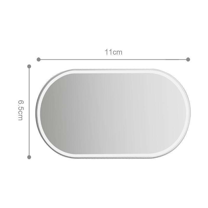 Stainless Steel Universal Car Sun Visor Mirror HD Clear Auto Makeup Vanity Mirror Durable for Women Drivers Daily Use