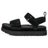 UGG Goldenstar Cow Split Leather Stylish Sandal Women's Black 1136783-BLK