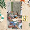 Animation R-Recess Towel Microfiber soft Beach Towel for Travel Fitness Sauna Bathing Camping