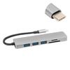 6 In 1 TypeC to HD Multimedia Interface Hub Adapter Converter USB3.0 Video o Interface