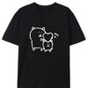 Certified Masochistic Hot In Korea Cute and Creative Pattern Round Neck T-shirt Trendy Summer Short Sleeved Harajuku Streetwear(1)