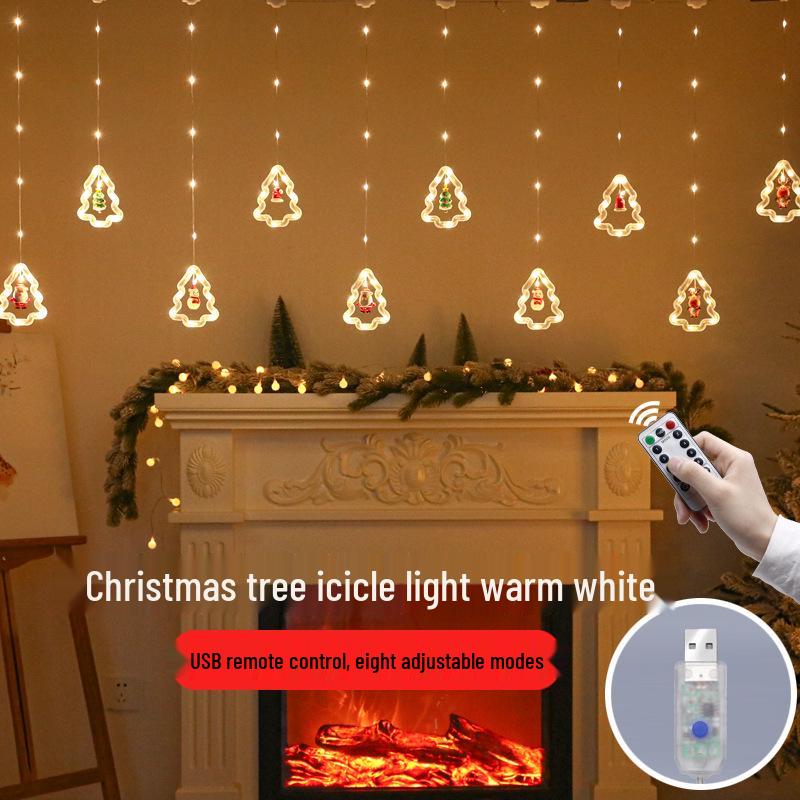 LED String Lights: Round Leather Wire, Christmas Tree Ornaments, Fairy & Icicle Lights for Festive Decor