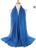 70*180cm bubble chiffon muslim headscarf for women solid color hijab scarf shawls and wraps hijab femme musulman kopftuch