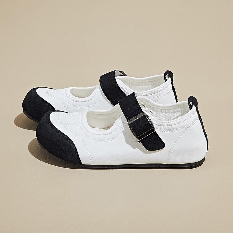 

Новая дышащая обувь на липучке, плоские лоферы, повседневная обувь 40 чёрный