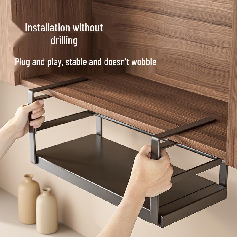 Multifunctional Kitchen Storage Rack for Paper, Film, and Utensils