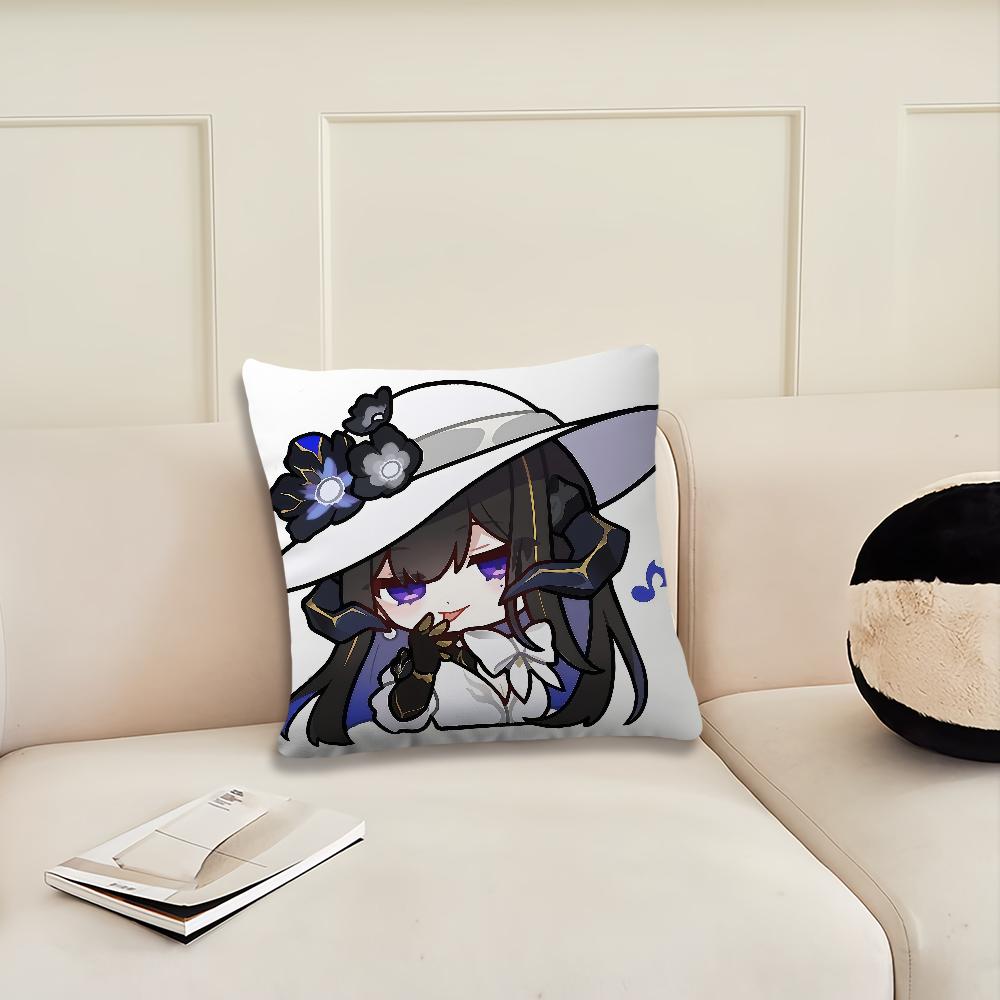 Game Honkai Star Rail The Dahlia Q cushion cover Pillow Cover Decoration Room Home Sofa living Office Car Nordic Simplicity