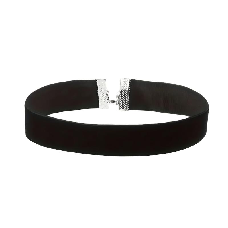 Unique Gothic Styles Velvets Ribbon Necklace Adjustable Neckchain Accessory for Parties and Daily Outfits Wear