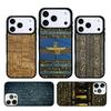 Ancient Egyptian Hieroglyphic Phone Case Cover for IPhone 11 12 13 14 15 16e 17 Pro Max Coque for IPhone 17 Air