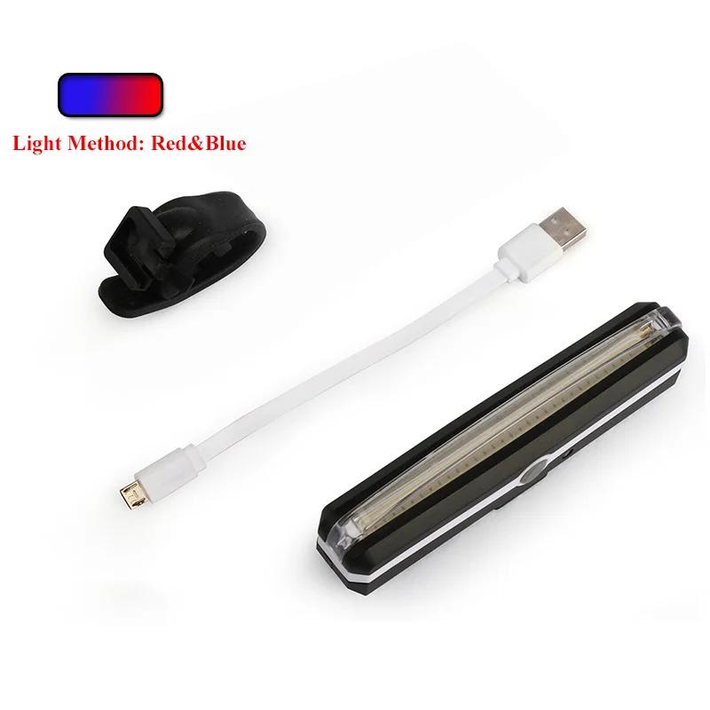 Bike Lights USB Rechargeable LED Bike Tail Light Bright Bicycle Rear Cycling Safety Flashlight Fits Road Mountain Bikes Helmets.
