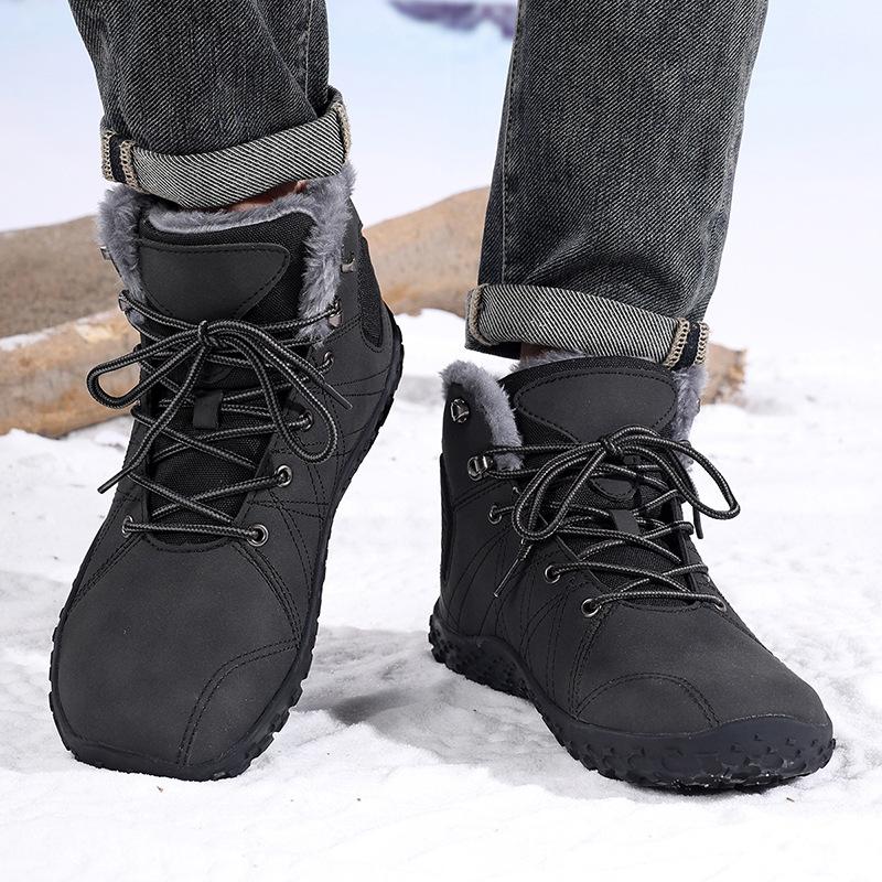 Winter Boots Shoes for Men Women Waterproof Snow Boots Barefoot Warm Fur Shoes Anti Slip Trekking Hiking Shoes Big Size 37-48