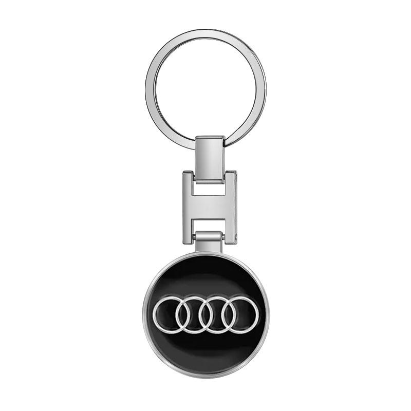 Car Keychain Car Emblem Gift with Key Ring Auto Accessories for Audi C7 C6 C5 B5 B6 B7 B8 B9 D3 Q3 Q5 Q7 TT A1 A3 A4 A5 A6 A7