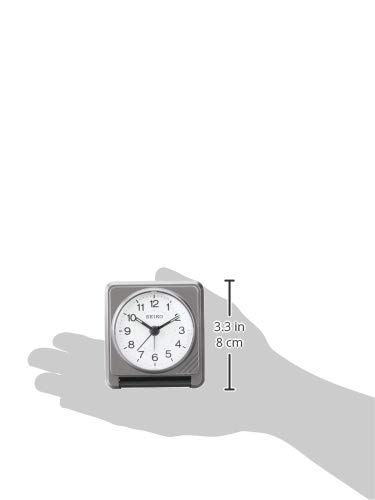 Seiko Clock Table Clock Alarm Clock Analog Small Body Size: 7.8 x 17.2 x 2.4cm QQ638S