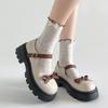 Fashion Korean Shoes Round Toe Clogs Platform Female Footwear Black Flats Soft Shallow Mouth 2025 Creepers Dress New Summer Fashion Med