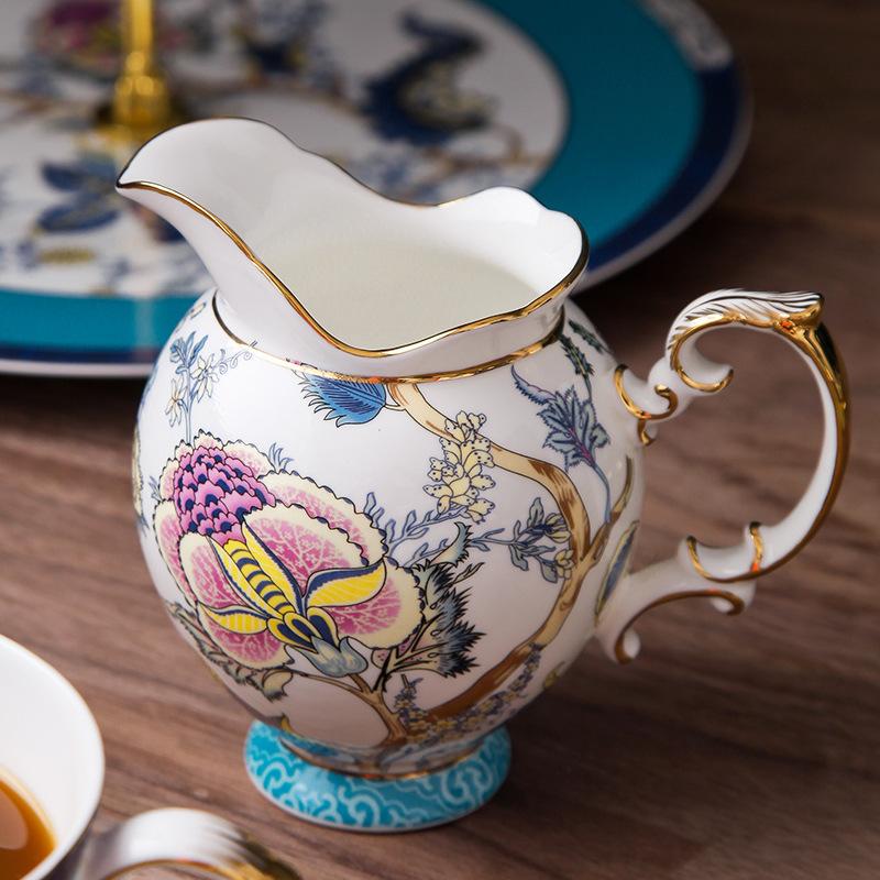 

Набор кофейных чашек и блюдец из костяного фарфора Ingrid, бытовой, маленькая роскошь, английский послеполуденный чай, чайный сервиз, кофейный сервиз [Jade]