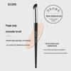 Flat-Top Stippling Blush Brush by GECOMO: Long handle, soft bristles, non-absorbing powder, ideal for easy makeup application and beginners.