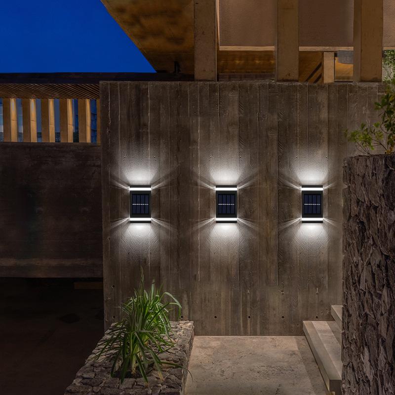 Waterproof Solar Wall Light for Outdoor Courtyard, Villa, Terrace, Garden, and Fence