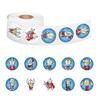 500 Stickers/roll Cartoon Ultraman Roll Stickers Reward Stickers Creative Handbook Rolls Personalized Tape