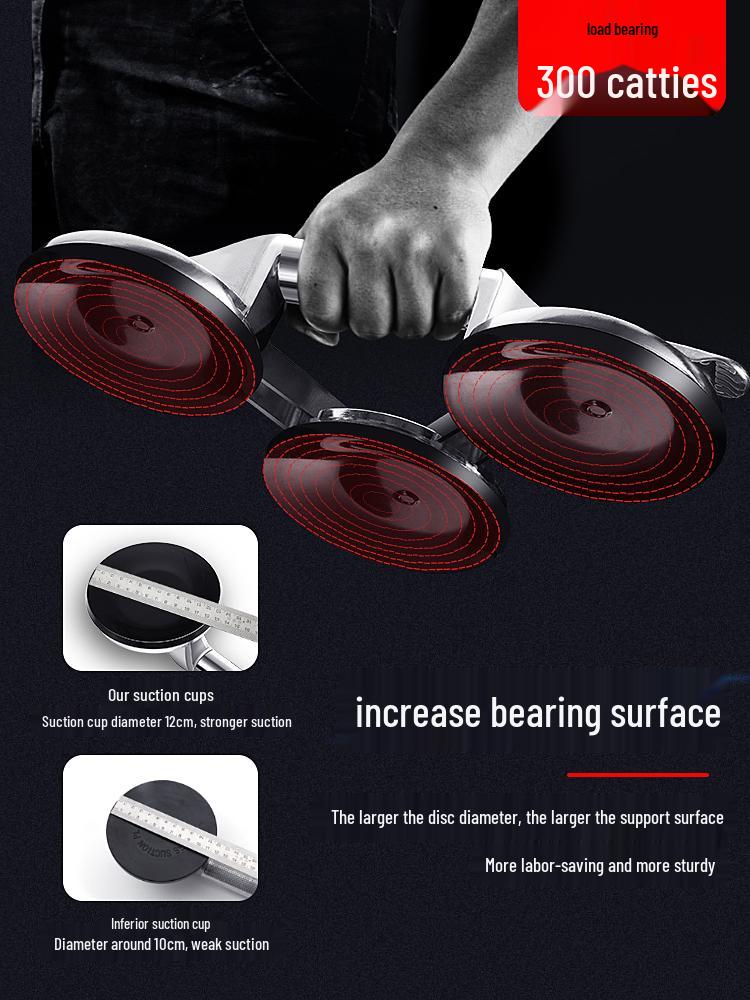 Heavy-Duty Glass Suction Cup Handle for Tiling, Floor, and Fish Tank Moving