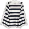 FENDI FZC828 Pile Multi-Border Knit Cardigan tops 38 multicolorUsed